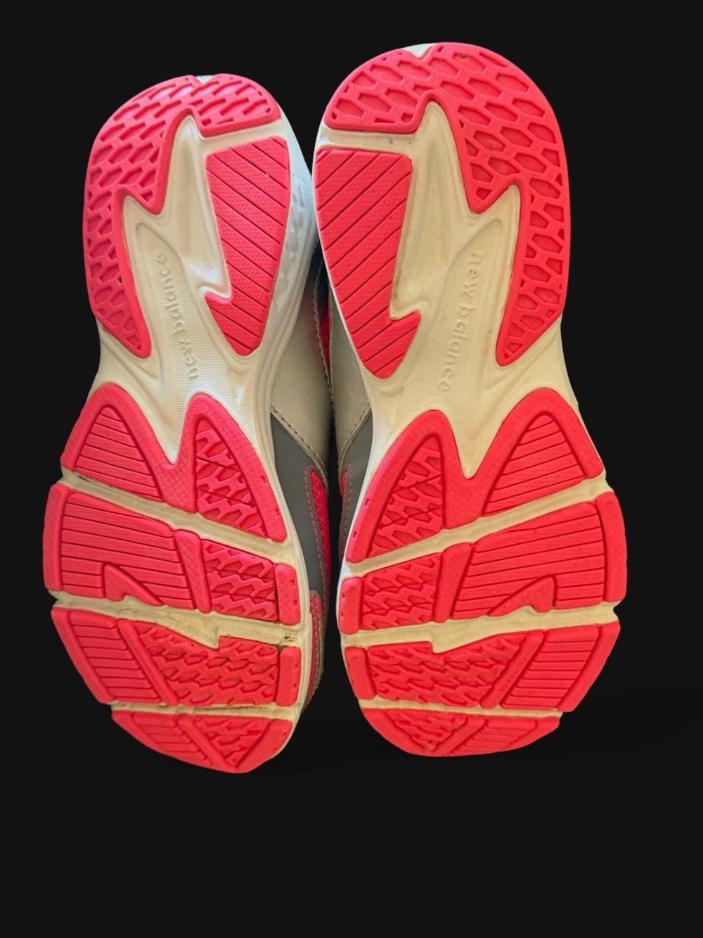 New Balance Kids Hot Pink and Gray Athletic Sneakers - Picture 7 of 7